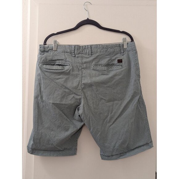 Jack & Jones Mens Polka Dot Chino Shorts Size XL Grey Cotton Blend - Picture 2 of 10